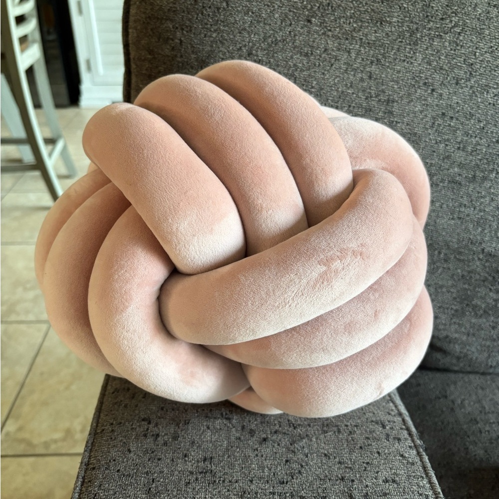 Pink Knot Pillow